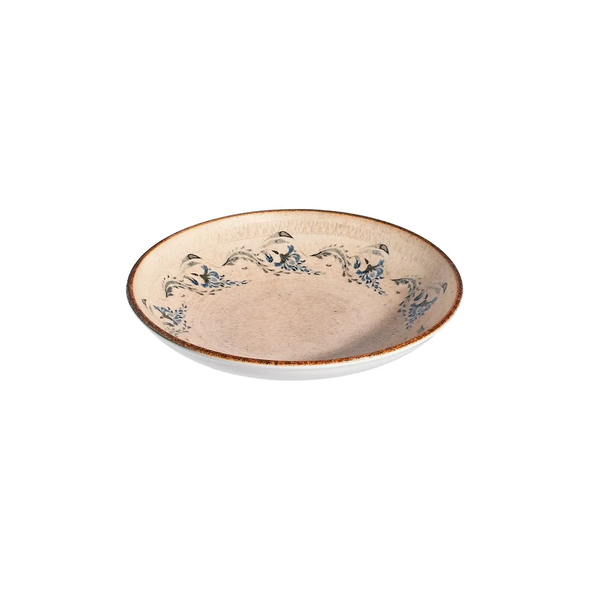189898-1200-auto Caja x 12 Platos Hondos de Porcelana Voyage Navy 20 cm ID Fine - Imagen 1