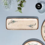 Caja x 6 Fuentes Rectangulares de Porcelana Voyage Navy 30 cm ID Fine - Imagen 3