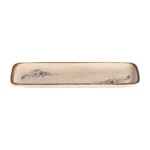 Caja x 6 Fuentes Rectangulares de Porcelana Voyage Navy 30 cm ID Fine