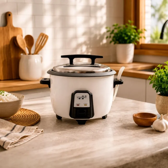 Olla Arrocera de Aluminio Blanco con Tapa 4.2 L - Imagen 2