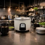 Olla Arrocera de Aluminio Blanco con Tapa 5.6 L Ichimatsu - Imagen 2