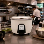 Olla Arrocera de Aluminio Blanco con Tapa 8 L - Imagen 2