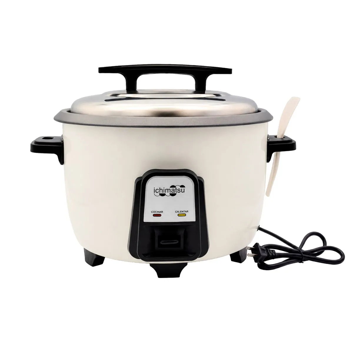 190457-1200-auto Olla Arrocera de Aluminio Blanco con Tapa 10 L Ichimatsu - Imagen 1