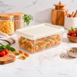 Caja Conservadora de Plástico Crema 1.1 L | 17.2 cm Basa - Imagen 2