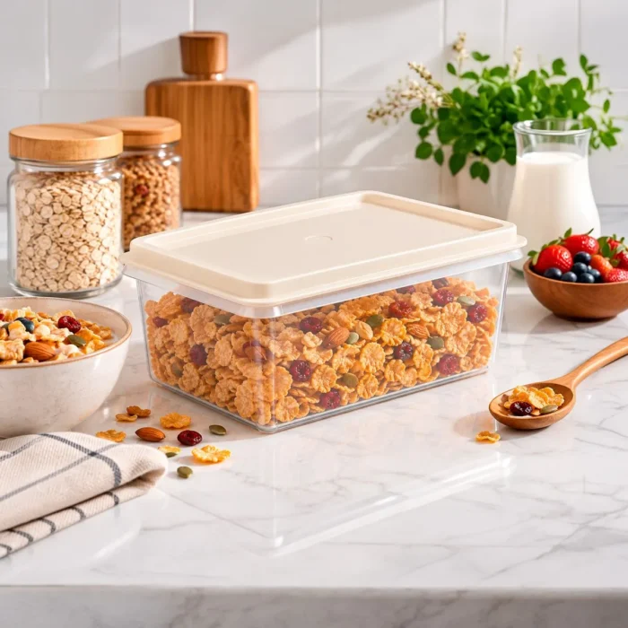 Caja Conservadora de Plástico Crema 1.8 L | 20.7 cm Basa - Imagen 2