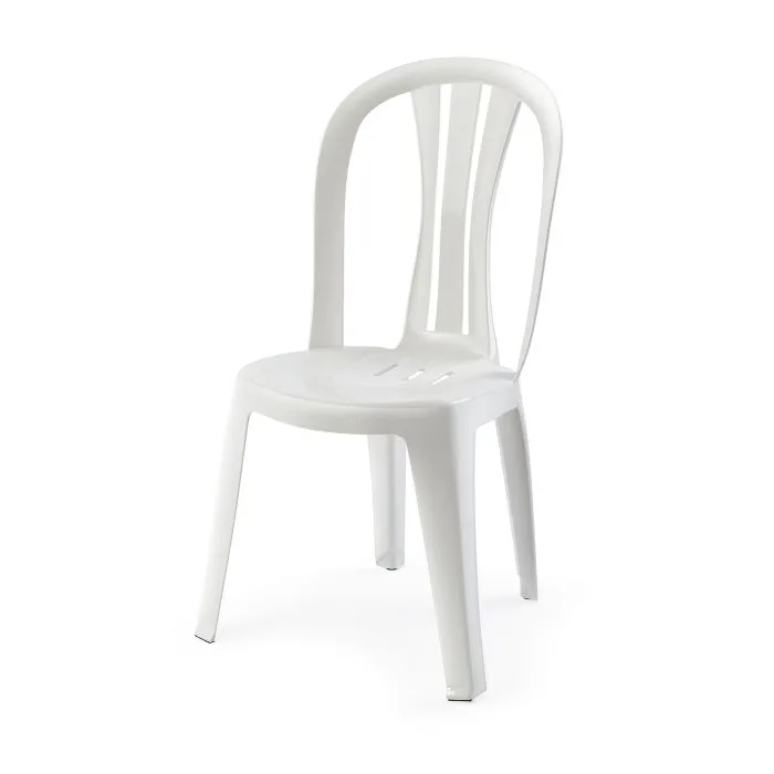 T0077000T-700x700 Silla Clasica Blanca/Crema Polinplast - Imagen 1