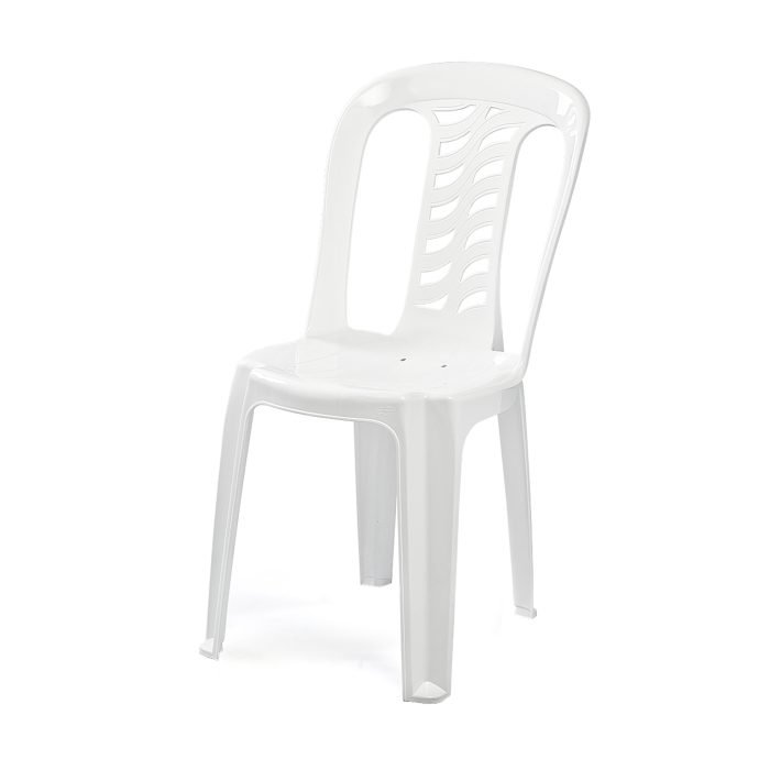 T0550000T-700x700 Silla Sidney Blanco/Crema Polinplast - Imagen 1