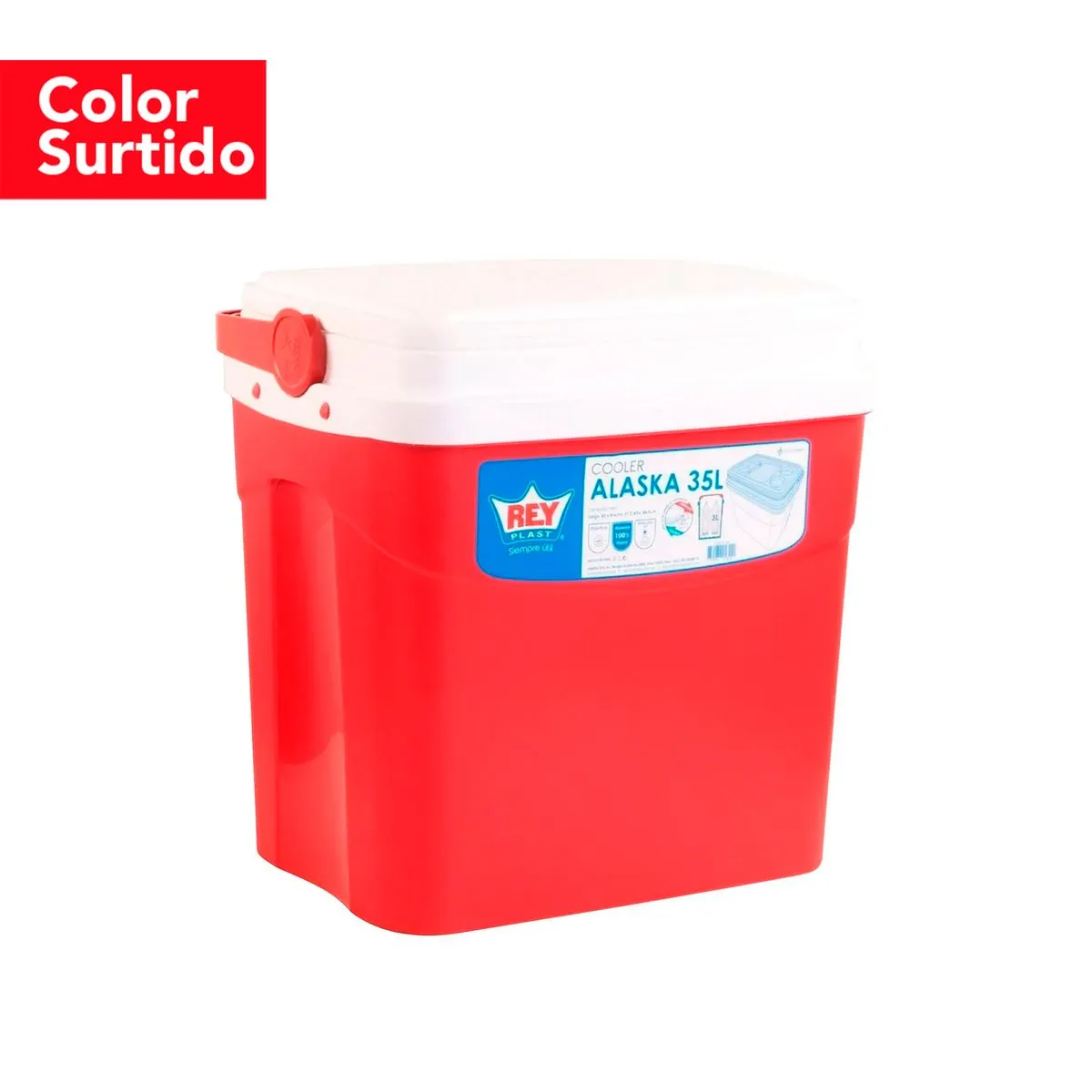 189013-1200-auto Cooler Alaska 35 L (Color Surtido) Reyplast - Imagen 1