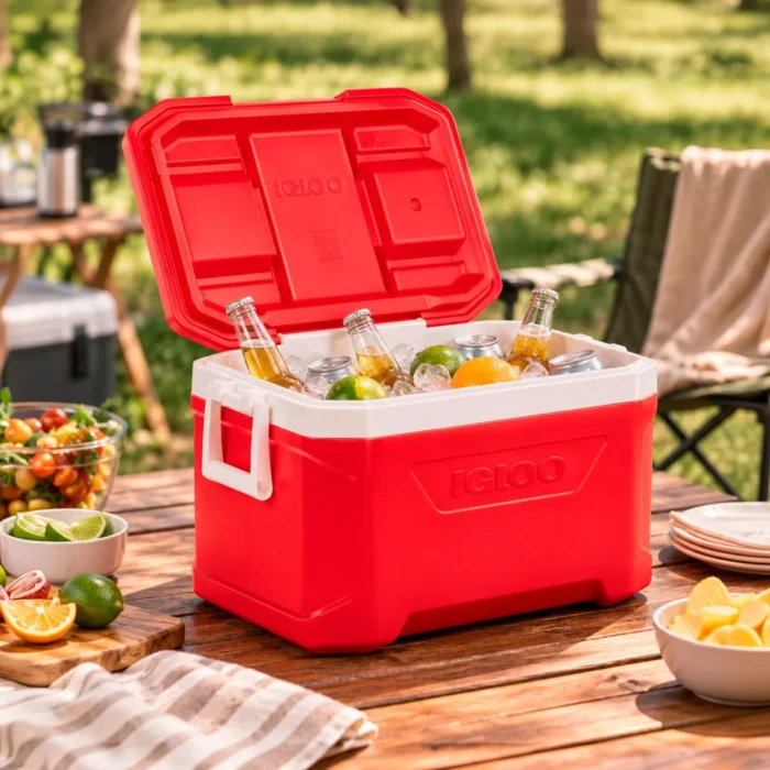 Cooler de Plástico Rojo 47 L | 50 Q Igloo - Imagen 2