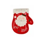 Plato Navideño en Forma de Guante Papá Noel 9.9" Ichimatsu