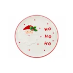 Plato Navideño Redondo HOHOHO 11.8" Ichimatsu