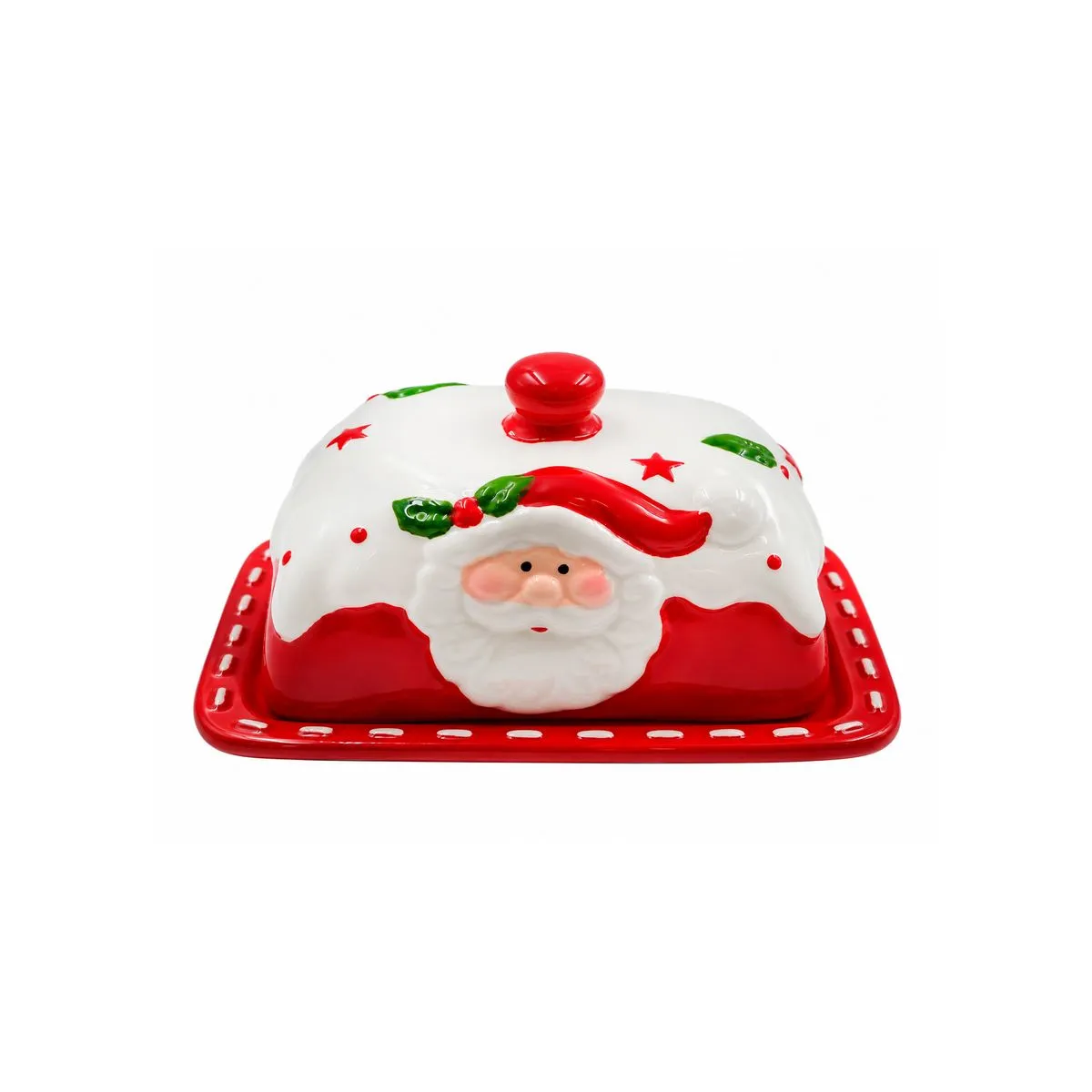 191751-1200-auto Mantequillera Navideña Papá Noel - Imagen 1